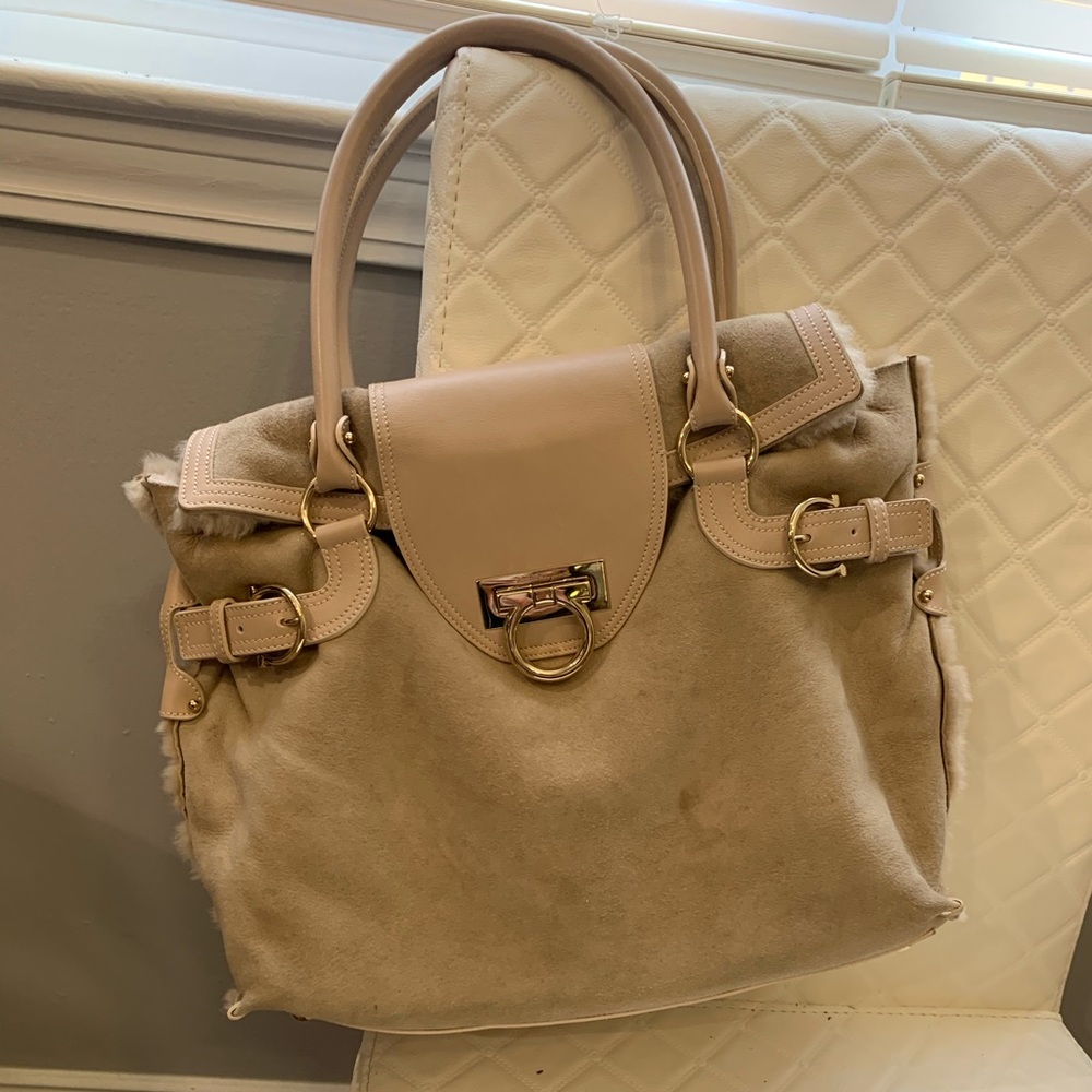 Salvatore Ferragamo Top Flap Gancini Shoulder Bag